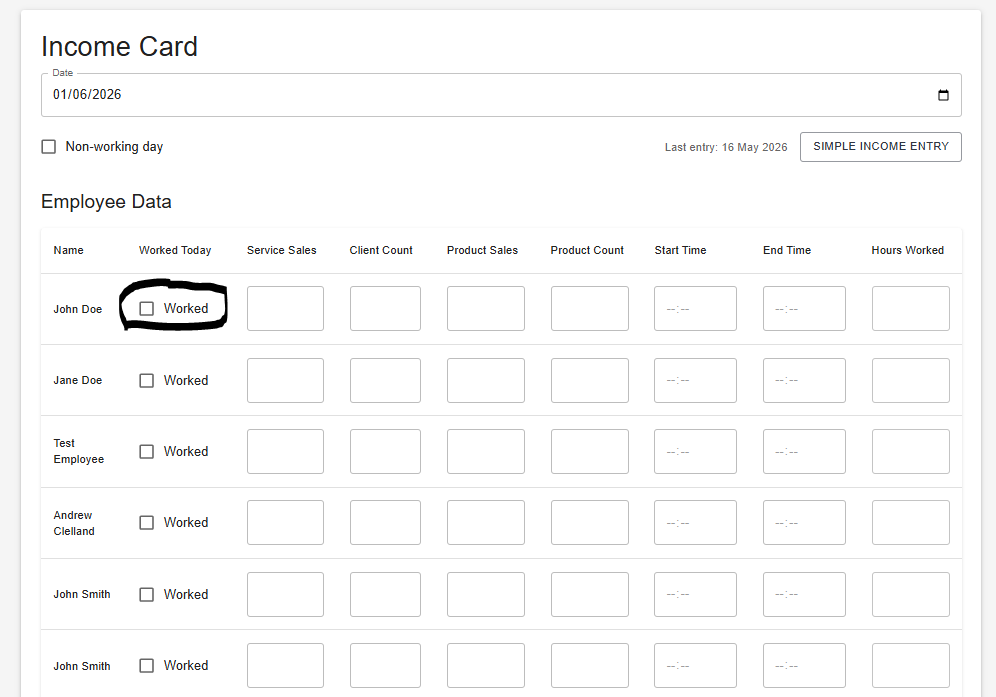 Worked toggle